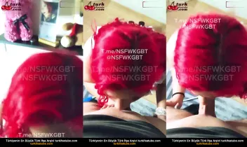 Kızıl Porno Red Mia, koca kalçasıyla yüze otururken sakso çekiyor