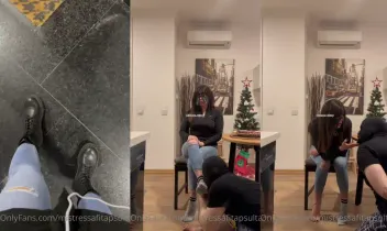 Şanslı köleyim, bana dövün!
