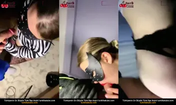 Seksist bir adam, güzel bir kızın ağzına koyarak onunla seks yapıyor
