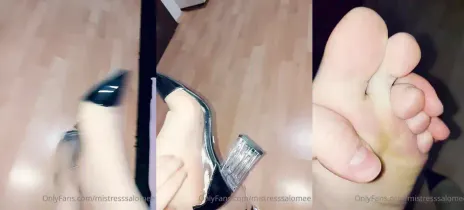 Yeni şeffaf ayakkabılarımın içinde terlemiş, nemlenmiş ayaklarım sikerdim.